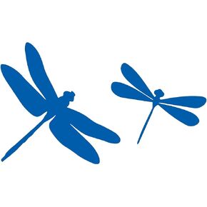 Dragonfly Animal (Hologram) (Set Of 2) Premium Waterproof Vinyl Decal Stickers For Laptop Phone Accessory Helmet Car Window Bumper Mug Tuber Cup Door Wall Decoration