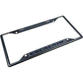Black Cadillac Escalade License Plate Frame, 4 Hole
