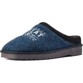 ARIAT Men's 93 Liberty Indoor/Outdoor Sherpa Lined Soft Comfortable Warm Wool Slippers with EVA Outsole