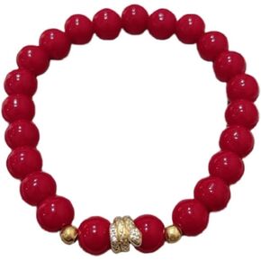 2025 New Year of Snake Bracelet Crystal Stone Beaded Snake Charm Bracelets Adjustable Chinese Zodiac Feng Shui Lucky Amulet Stretch Bracelet for Women Men New Year Jewelry Gifts