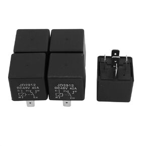 uxcell 5pcs JD2912 5 Pin DC 48V 40A Universal Car Vehicle Motor Fuse Relay Switch Power