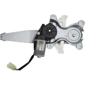 TRQ Rear Left Power Window Regulator & Motor Assembly Drivers Side Compatible with 2001-2007 Toyota Highlander