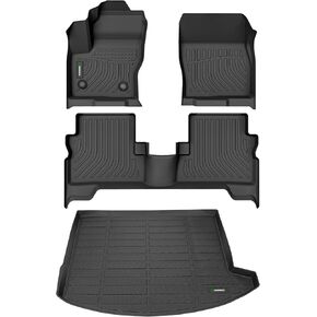 ANBINGO®- Floor Mats & Cargo Liner for Ford Escape 2013-2019 All Weather Floor Mats Set Custom for Escape Full Set Floor Liners for Escape Accessories Black