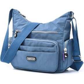 Crossbody Bag for Women with RFID Purses Multi Pocket Shoulder Bag Waterproof Purses and Handbags Pocketbooks