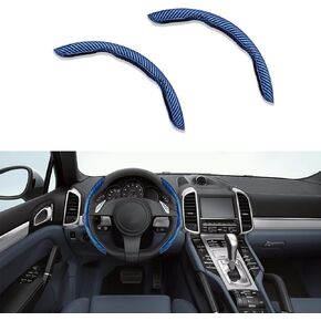 Universal Fit Carbon Fiber Steering Wheel Cover, Anti-Skid Steering Wheel Cover, Segmented Steering Wheel Protector, Universal Car Interior Accessories Fits for 99% Cars