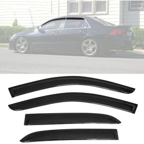 Original 2pcs Window Shade, Outside Mount Tape-On Rain Guards Set, Nice Side Window Visors Compatible with 2006-2011 Civic 2-Door Coupe Only 92410