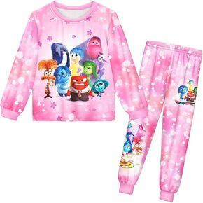 Girls Boys T Shirt Pants Set Cartoon Printed Outfits Casual Home Wear Birthday for Kids