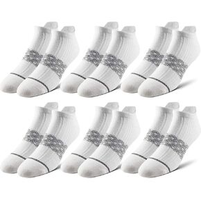 Pair of Thieves Men's Athletic Cotton Low-Cut Socks - 6-Pack Cushioned Comfort Socks for Sports, Work & Casual Wear