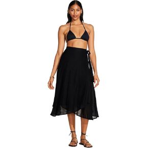 Vitamin A Women's Swimwear EcoLinen Lana Linen Wrap Skirt Swimsuit Cover Up