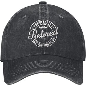 Officially Retired Retirement Hat for Women Men Embroidered Baseball Cap Personalized Funny Retired Gift Ideas