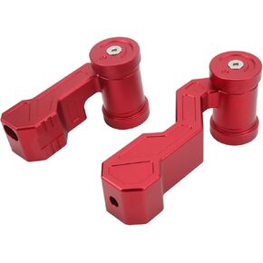 Car Gear Shift Lever Knob, 2 Sets Gear Shift Lever Knob Cover Kit Replacement for Jeep JK JKU 2011‑2018 (Red)