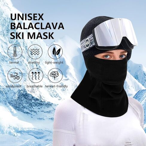 Hunting Face Mask for Cold Weather Winter Camouflage/Black Ski Balaclava Face Mask Hunting Windproof for Men Women in Saudi Arabia