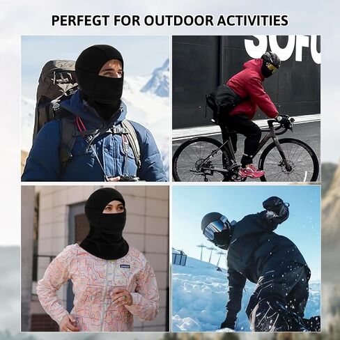 Hunting Face Mask for Cold Weather Winter Camouflage/Black Ski Balaclava Face Mask Hunting Windproof for Men Women in Saudi Arabia