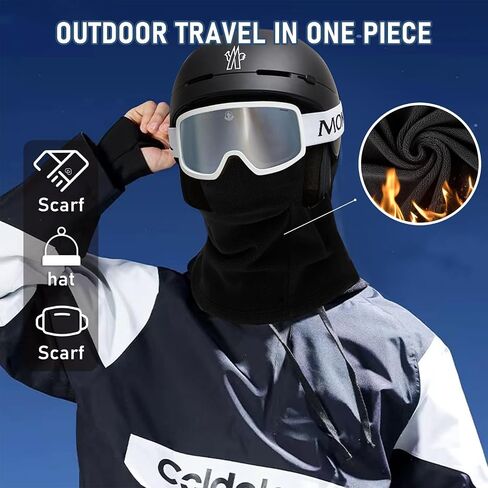Hunting Face Mask for Cold Weather Winter Camouflage/Black Ski Balaclava Face Mask Hunting Windproof for Men Women in Saudi Arabia
