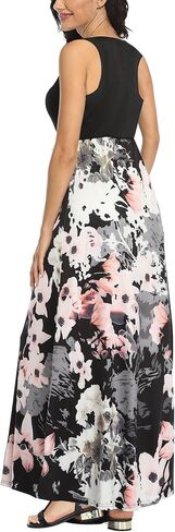 Lacavocor Womens Summer Maxi Dress Tank Top Sleeveless Long Dresses in Saudi Arabia