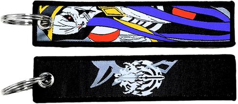 2 PCS Motorcycle Keychain Cool Embroidered Anime Jet Tag JDM Anime Keychains for Keys Motorcycles in Saudi Arabia