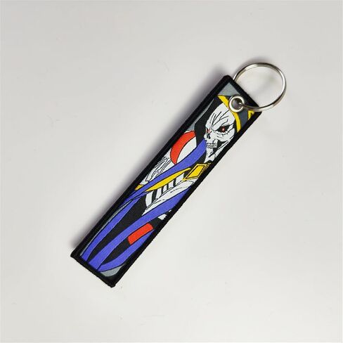 2 PCS Motorcycle Keychain Cool Embroidered Anime Jet Tag JDM Anime Keychains for Keys Motorcycles in Saudi Arabia