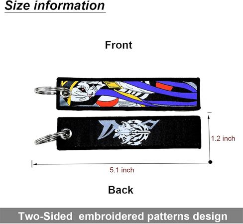 2 PCS Motorcycle Keychain Cool Embroidered Anime Jet Tag JDM Anime Keychains for Keys Motorcycles in Saudi Arabia
