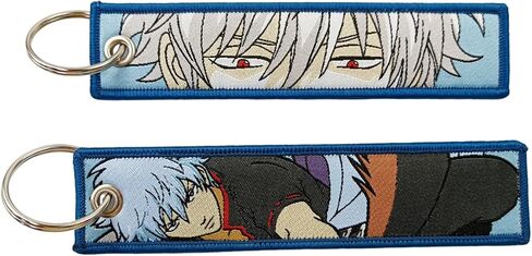 2 PCS Motorcycle Keychain Cool Embroidered Anime Jet Tag JDM Anime Keychains for Keys Motorcycles in Saudi Arabia