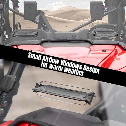 HAKA TOUGH Utv Front Full Windshield for Pioneer 1000|1000-5 2016-2023 ,Hard Polycarbonate Scratch Resistant Windshield with Vents for Pioneer 1000 5 Accessories, Replace OEM# 0SR72-HL4-A20 in Saudi Arabia