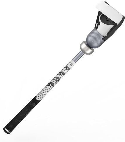 VR Golf Club Compatible with Meta Quest 3S/Quest 3/2, Adjustable Length Golf Club Attachment for Oculus Quest 3 Right Controller, Aluminum VR Golf Shaft Simulator Grip, 90 Degree Keep Tracking in Saudi Arabia