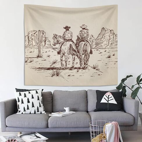 Knibeo Western Cow Buffalo Skull Tapestry, 50x60 Inch, Wall Decor, Bedroom in Kuwait