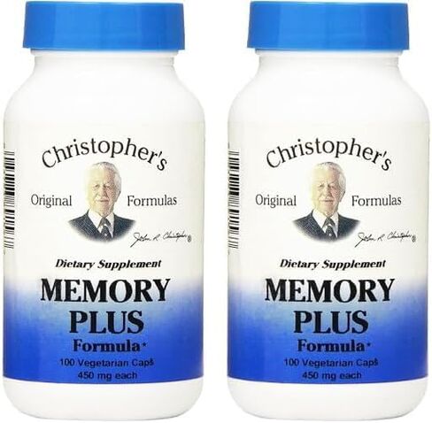 Dr. Christopher's Memory Plus Herbal Blend - Brain Supplements for Memory and Focus - Memory Supplement for Brain - Supports Cognitive Function, Energy, Alertness, and Concentration in Saudi Arabia