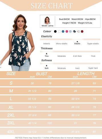 ANYFITTING Tank Top with Built in Bras Women Padded Flowy Loose Camisole Shirt Square Neck Sewn in Medium Support Wide Strap in Saudi Arabia