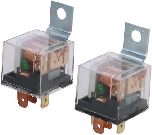 BYOBYO 2Pcs 5 Pin 80A 12V Universal Transparent Car Automotive Relay,Car Vehicle Motor Fuse Relay for Cars, Motorcycles in Saudi Arabia