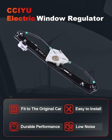 cciyu Power Window Regulator Without Motor Replacement for 2004-2010 for BMW X3 Rear Right Passenger Side in Saudi Arabia