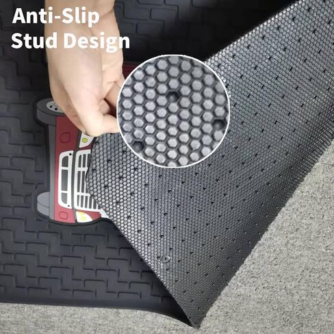 Floor Mat for Freightliner Cascadia 2008-2017 Set Rubber All-Weather Black Updated Non-Slip Semi Truck Accessories Right Passenger&Left Driver Side in Saudi Arabia