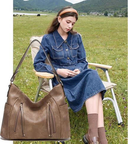 Women Handbag Travel Tote Bag Vintage Purses and Handbags Set Boho Style Work Shoulder Bags for Women Dating Work in Saudi Arabia