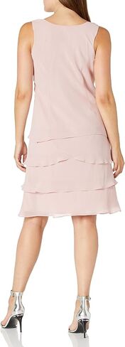 S.L. Fashions Women's Mother of The Bride Jacket Dress with Embellished Shoulder in Saudi Arabia