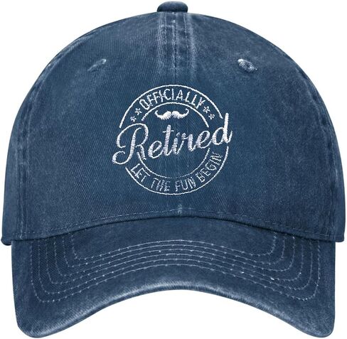Officially Retired Retirement Hat for Women Men Embroidered Baseball Cap Personalized Funny Retired Gift Ideas in Saudi Arabia