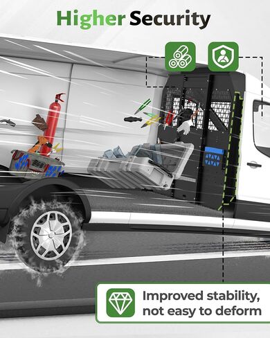 Van Safety Partition Bulkhead Fit for 2015-2023 Ford Transit Mid-Roof Full-Size Vans - Heavy-Duty Steel Protection & Versatile Installation in Saudi Arabia