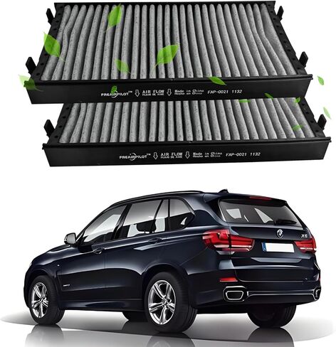 Freairpilot 2PCS CF10936 Cabin Air Filter,Replacement For BMW (External) X5 2007-2018,X6 2008-2018;OEM# CUK2941,LAK221/S,49858,64116945594,64119248294,64316945586,64316945594,64316804939. in Saudi Arabia
