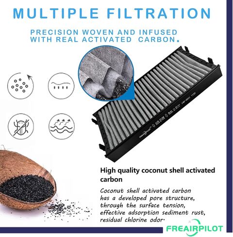 Freairpilot 2PCS CF10936 Cabin Air Filter,Replacement For BMW (External) X5 2007-2018,X6 2008-2018;OEM# CUK2941,LAK221/S,49858,64116945594,64119248294,64316945586,64316945594,64316804939. in Saudi Arabia