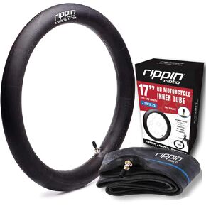 2.25/2.50-17 Motorcycle Inner Tube (70/100-17) 2.5mm Thick, 10Mpa Durable & Lightweight - 100% Natural Rubber - Fits Most Dirt Bikes, Pit Bikes & E-Motos with 17" Wheels