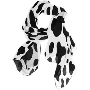 Use4 Fashion Cow Print Chiffon Silk Long Scarf Shawl Wrap