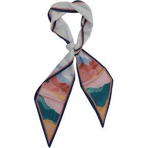 Scarf for Women Silk Feeling Satin Ribbon Bandana Neck Scarves
