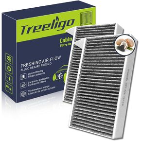 Cabin Air Filter For Tesla Model 3 Model Y 2016 2017 2018 2019 2020 2021 2022 2023 2024 HEPA 2 Pack, w/Upgraded Coconut Shell Activated Carbon
