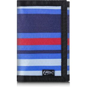 Men’s Nylon Trifold RFID Wallet with ID Window, Slim Security Wallet for Card Cash Holder, Modern Fashion Stylish Wallet Gifts for Teen Boys and Men, One Size -Black