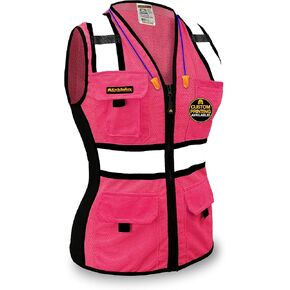 KwikSafety - Charlotte, NC - Multi Color Safety Vest for Women, High Visibility Reflective Strips Premium ANSI Class Unrated