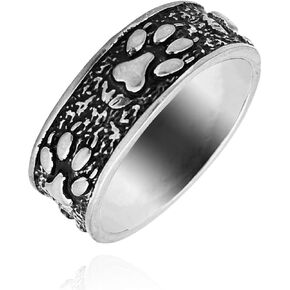 Wolf Paw Ring, Wolf Claw Ring for Men, Norse Viking Wolf Animal Ring Wolf Jewelry, Celtic Wolf Ring Hip Hop Wolf Band Ring Punk Wolf Ring for mens