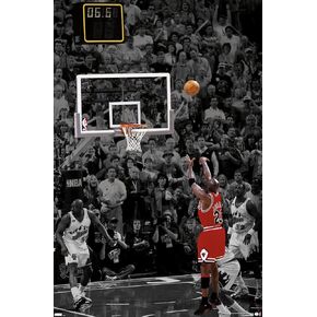 Trends International Michael Jordan - The Shot Wall Poster, 22.37" x 34.00", Unframed Version