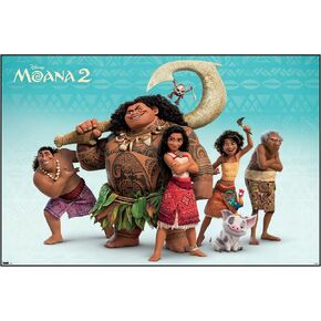 Trends International Disney Moana 2 - Group Wall Poster, 22.37" x 34.00", Unframed Version