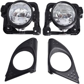 LH+RH Fog Driving Light Lamp Assembly Replacement for Acura TSX 2009-2010 33900/33950TL0A01