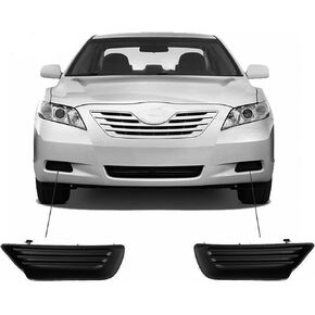 PartsFlow 2PCS Front Fog Light Cover Insert Panel Left & Right For 2007 2008 2009 Toyota Camry