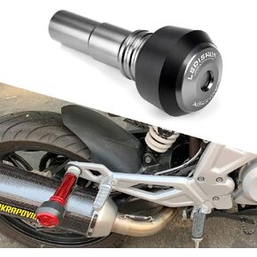 Accessoires Falling protection Exhaust Slider Crash pad slider compatible with BMW G310R G310GS S1000XR S1000RR S1000R K1200S R1200R R1200RS S1000 (Black)