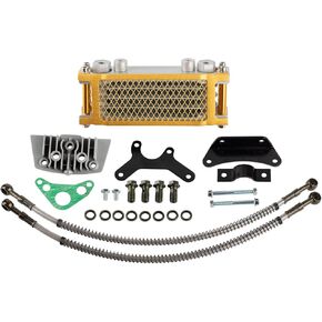 Universal Motorcycle Engine Oil Cooler 125cc 140cc Dirt bike Pit Bike Monkey Bike DAX Pocket Bike ATV Motorcycle Use Oil Cooler Set